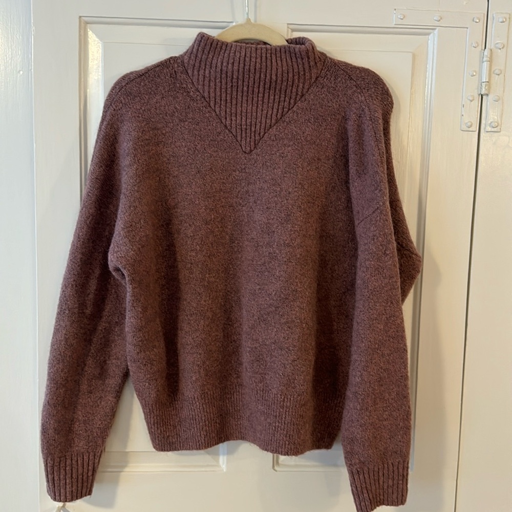 Madewell Dusty Purple Mockneck Sweater - Size M